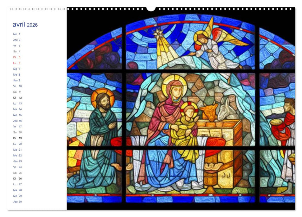 LES VITRAUX (CALVENDO Calendrier supérieur 2026)