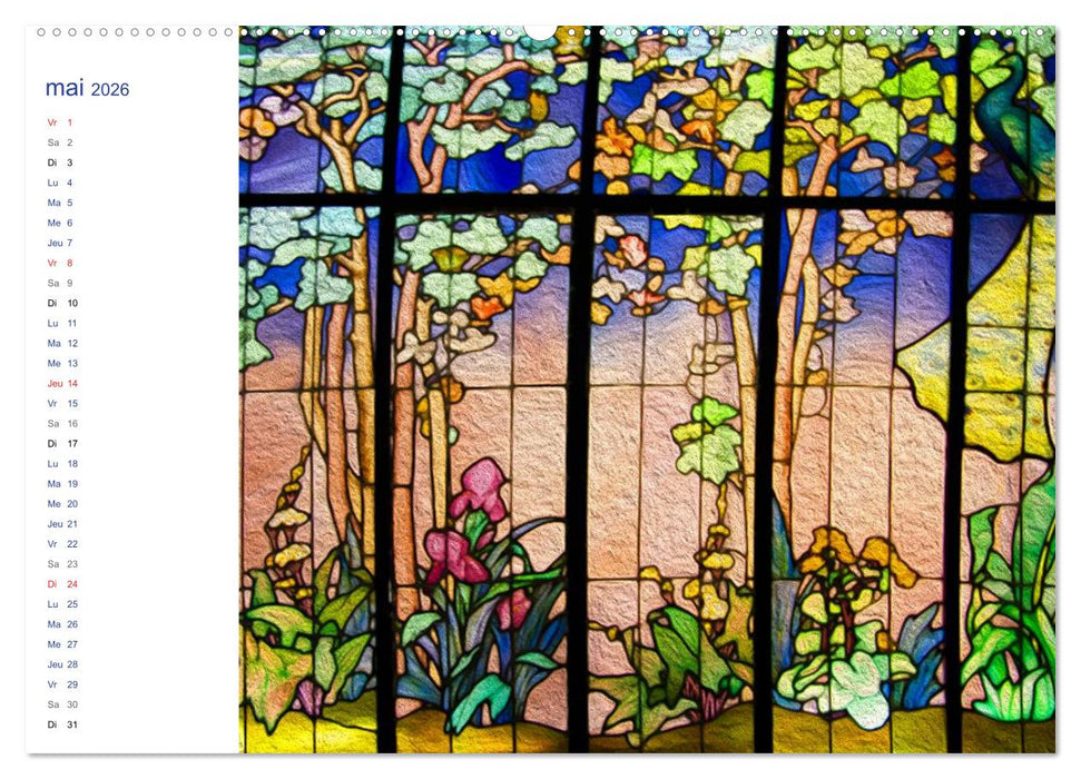 LES VITRAUX (CALVENDO Calendrier supérieur 2026)