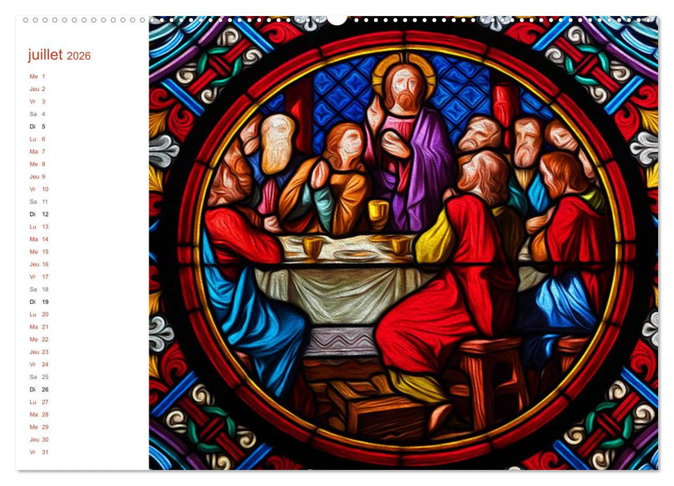 LES VITRAUX (CALVENDO Calendrier supérieur 2026)