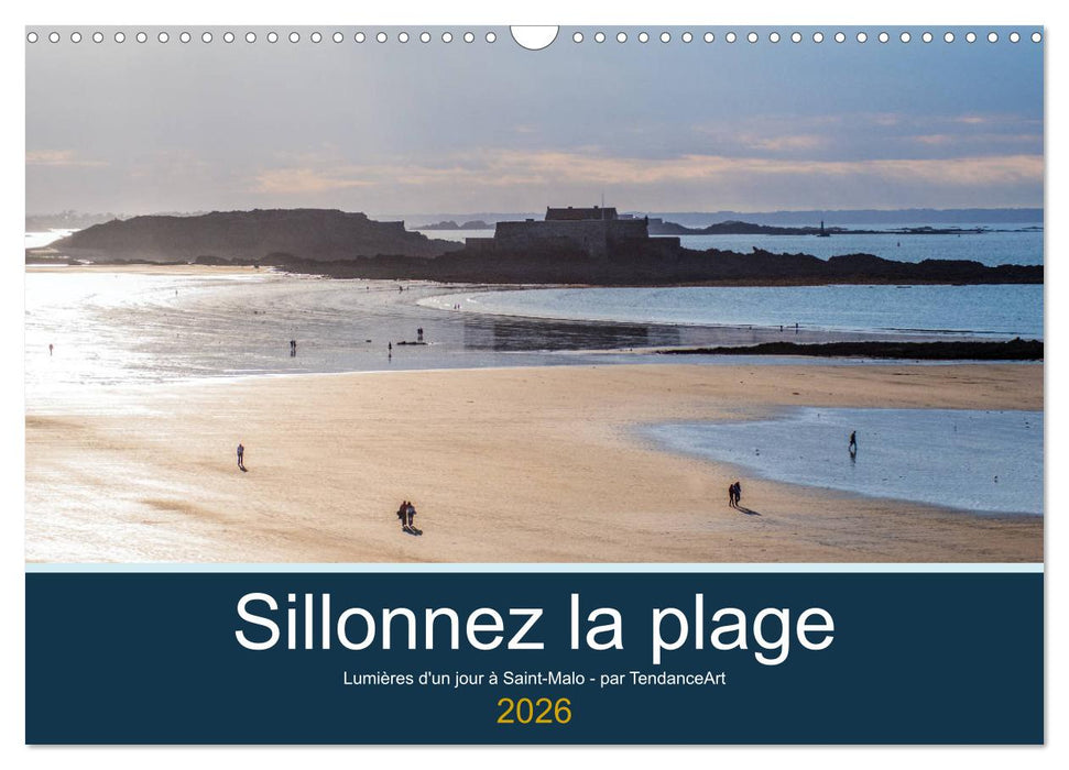 Sillonnez la plage (CALVENDO Calendrier mensuel 2026)