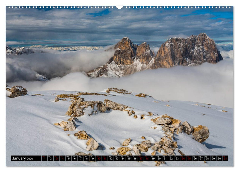 The Dolomites Mountains (CALVENDO Premium-Calendar 2026)