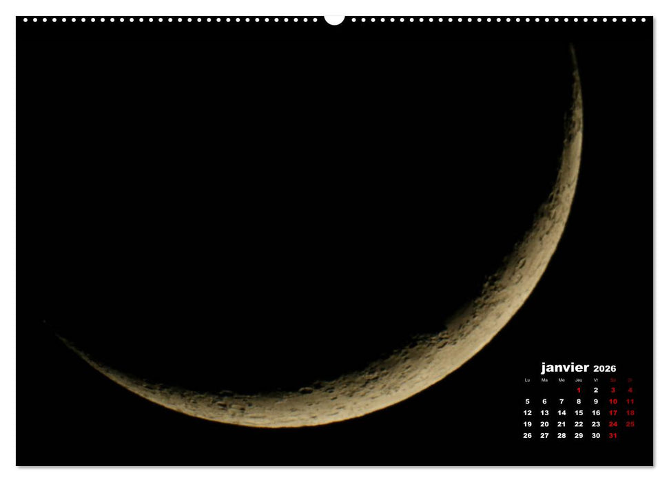 Phases de la lune (CALVENDO Calendrier supérieur 2026)