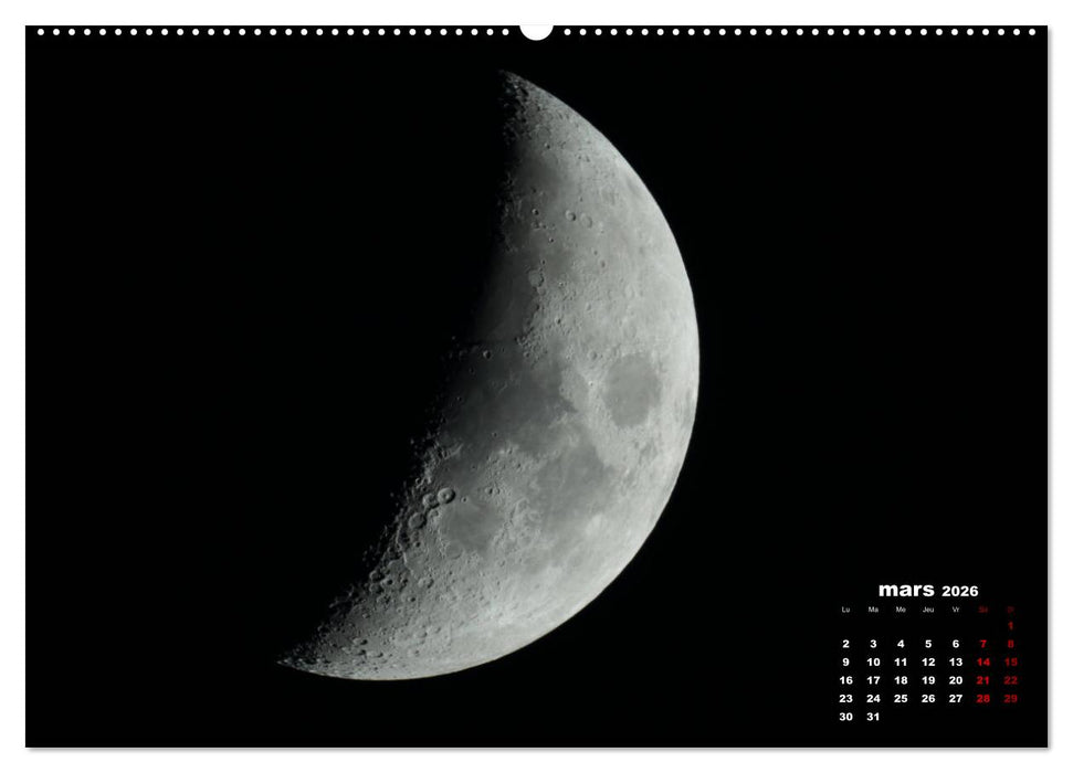 Phases de la lune (CALVENDO Calendrier supérieur 2026)