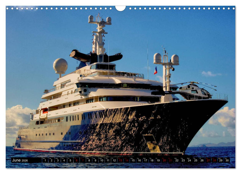 SUPERYACHTS (CALVENDO Monthly Calendar 2026)
