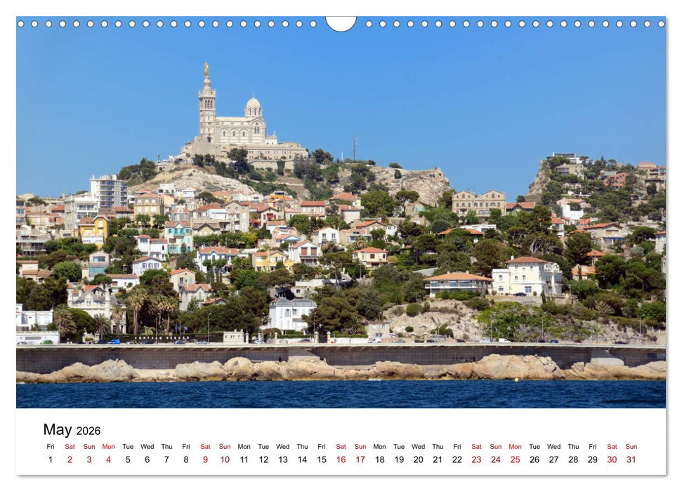 Marseille Coast and Corniche (CALVENDO Monthly Calendar 2026)