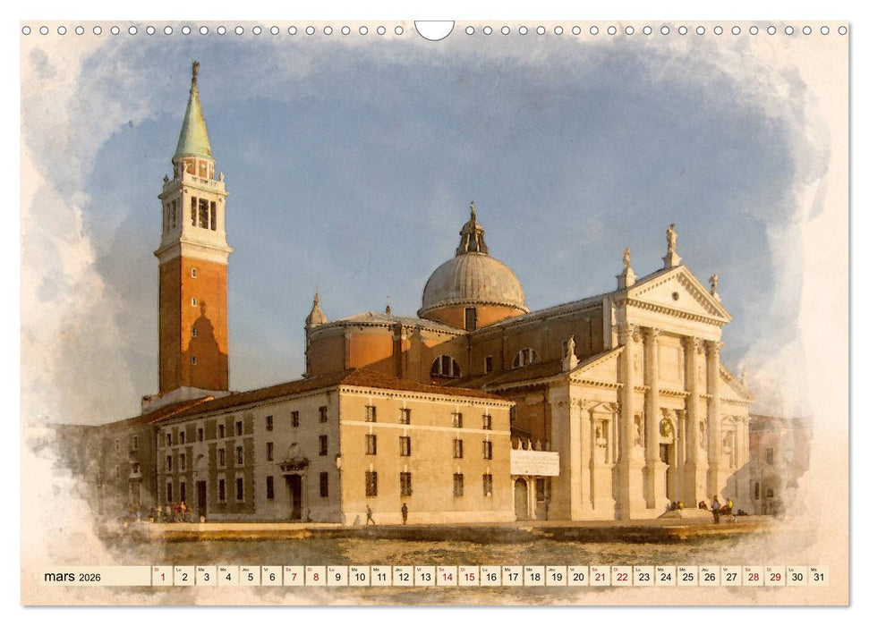 Venise l'éternelle (CALVENDO Calendrier mensuel 2026)