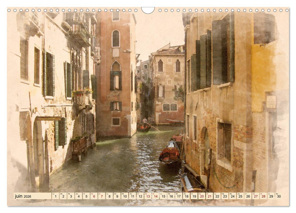 Venise l'éternelle (CALVENDO Calendrier mensuel 2026)