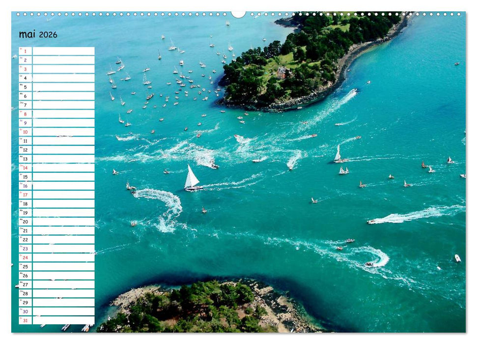 Le Golfe du Morbihan vu du ciel (CALVENDO Calendrier supérieur 2026)