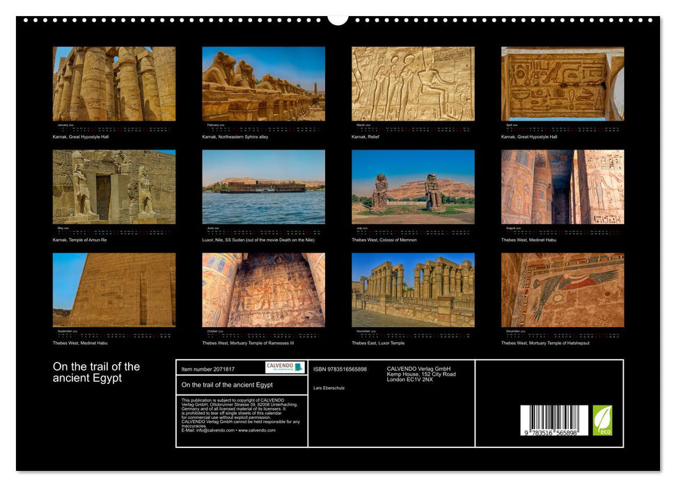 On the trail of the ancient Egypt (CALVENDO Premium-Calendar 2026)