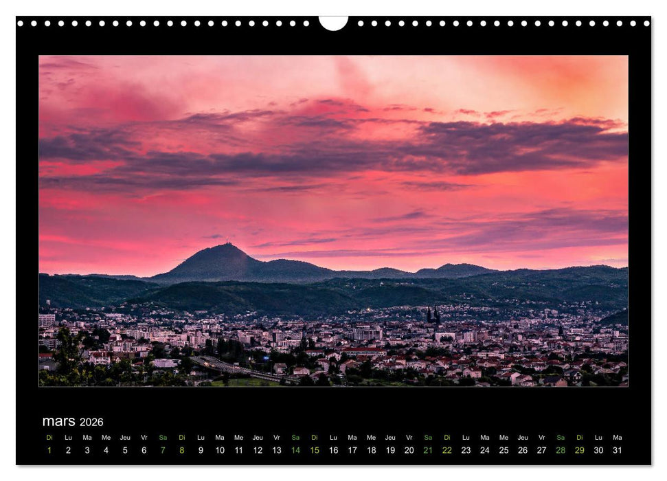 L'Auvergne est belle (CALVENDO Calendrier mensuel 2026)