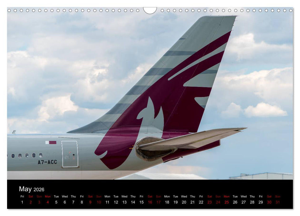 Commercial Airlines (CALVENDO Monthly Calendar 2026)