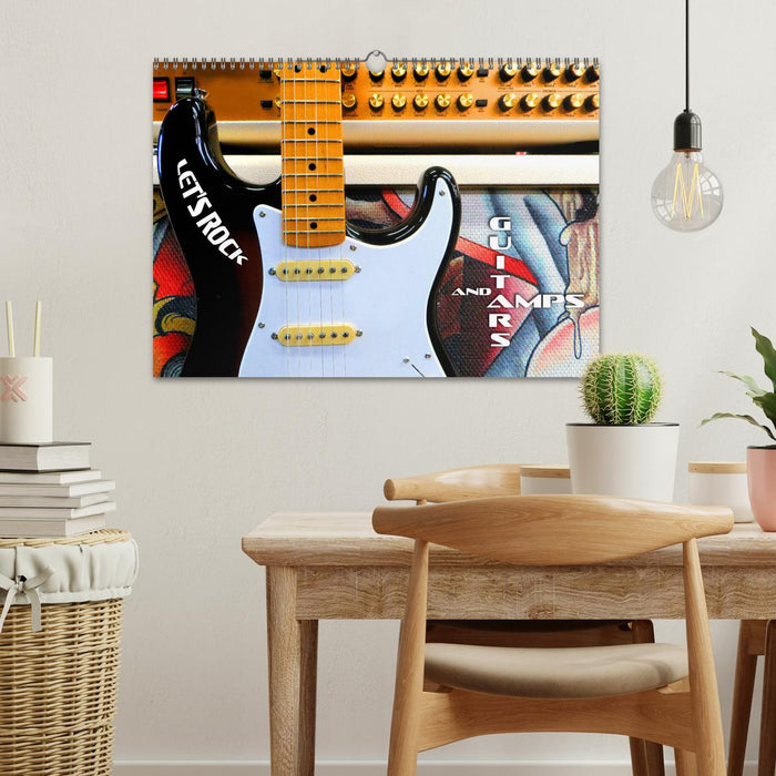 Guitars and Amps - Let's Rock (CALVENDO Monthly Calendar 2026)