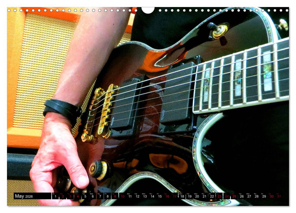 Guitars and Amps - Let's Rock (CALVENDO Monthly Calendar 2026)