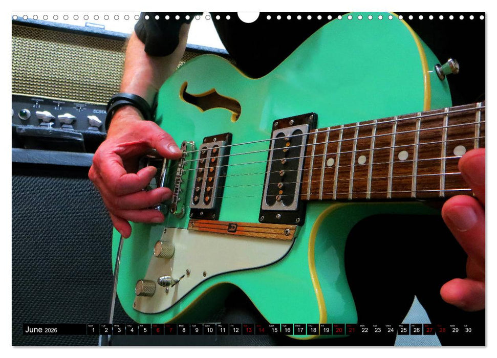 Guitars and Amps - Let's Rock (CALVENDO Monthly Calendar 2026)