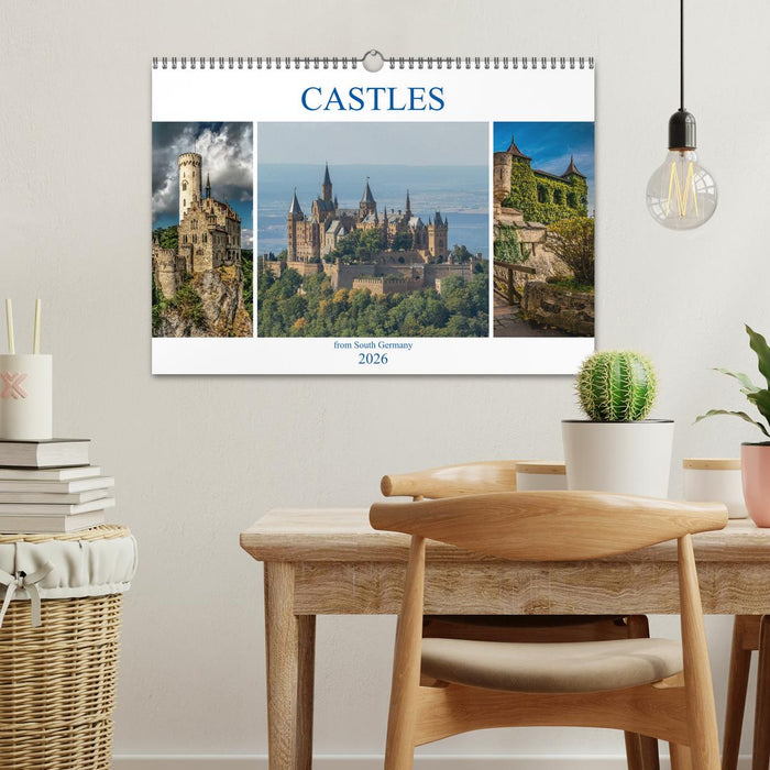Castles from South Germany (CALVENDO Monthly Calendar 2026)
