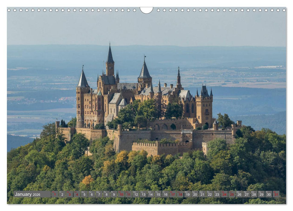 Castles from South Germany (CALVENDO Monthly Calendar 2026)