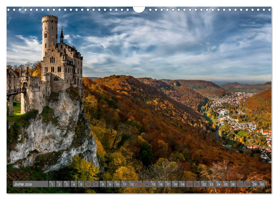 Castles from South Germany (CALVENDO Monthly Calendar 2026)