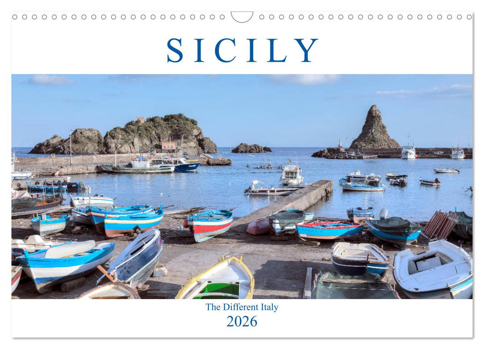 Sicily The Different Italy (CALVENDO Monthly Calendar 2026)
