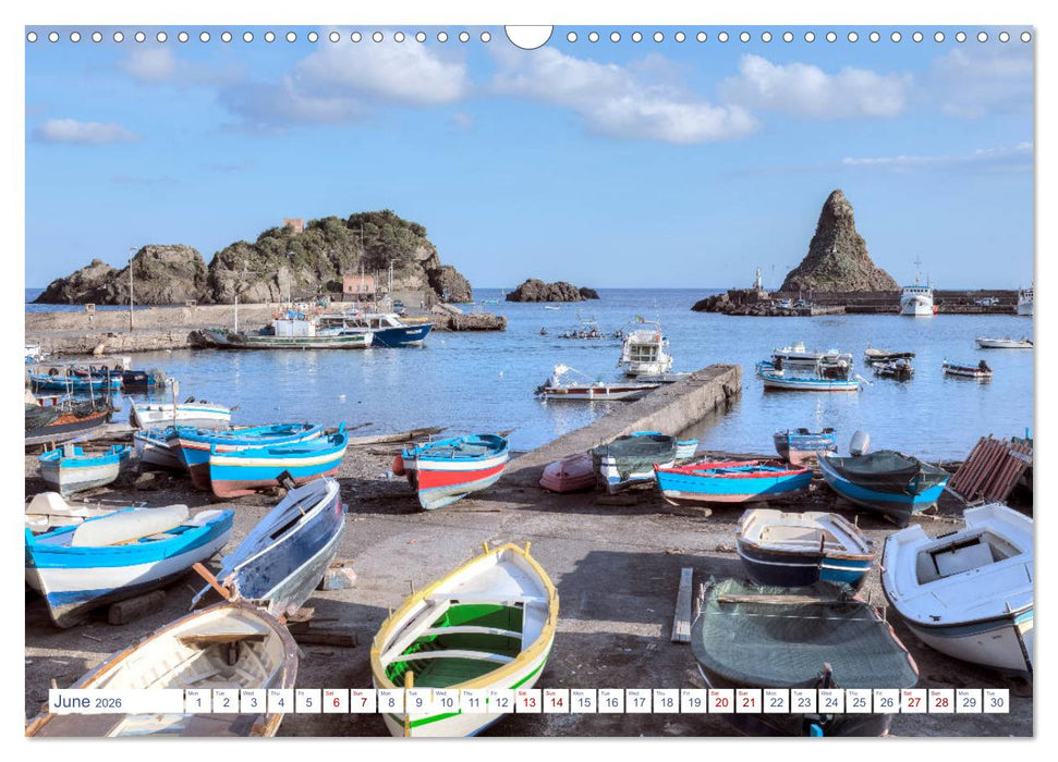 Sicily The Different Italy (CALVENDO Monthly Calendar 2026)