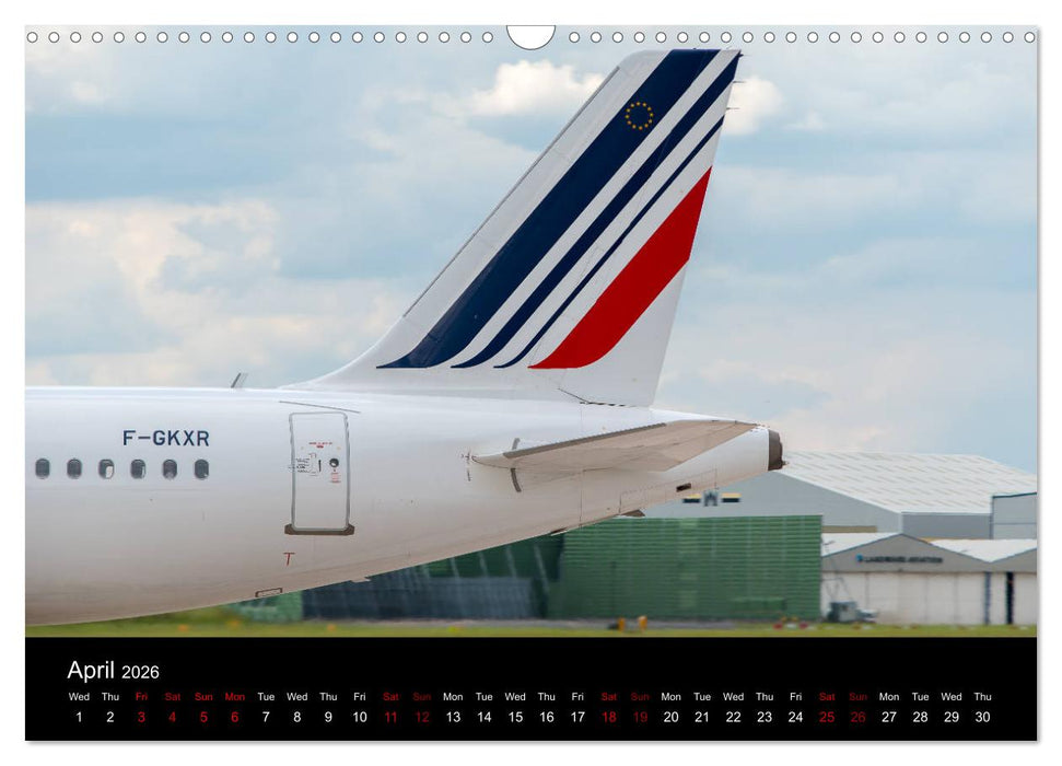 Airline Tails (CALVENDO Monthly Calendar 2026)