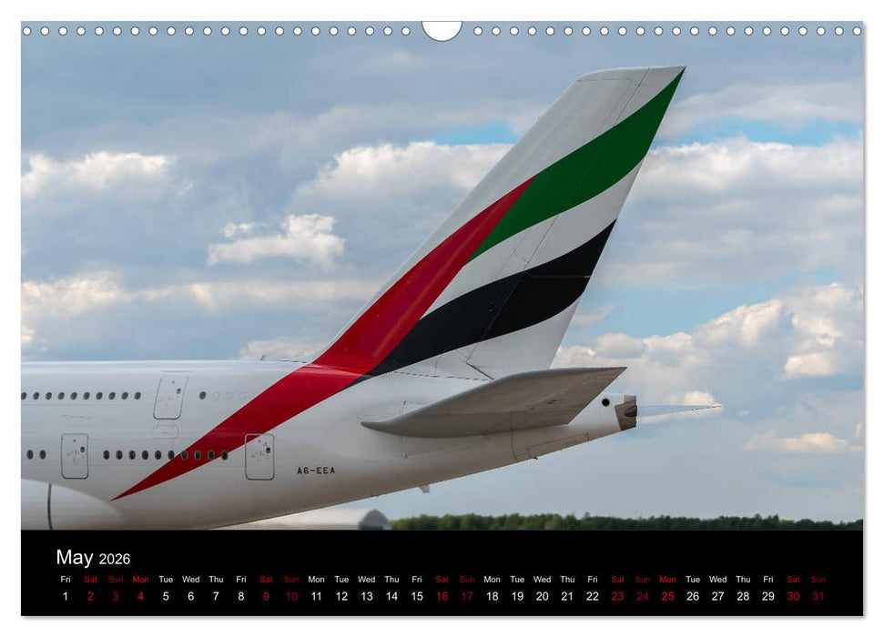Airline Tails (CALVENDO Monthly Calendar 2026)