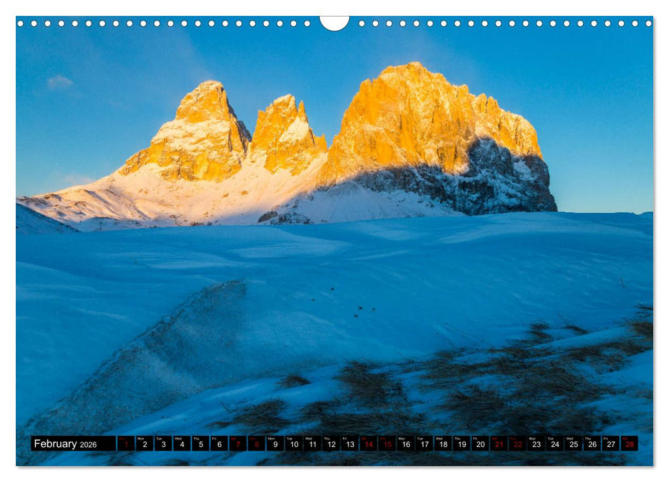 The Dolomites Mountains (CALVENDO Monthly Calendar 2026)