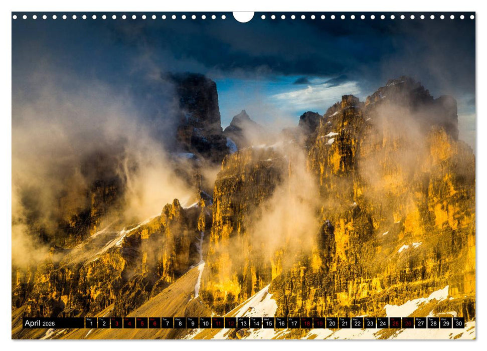 The Dolomites Mountains (CALVENDO Monthly Calendar 2026)