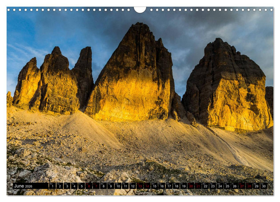 The Dolomites Mountains (CALVENDO Monthly Calendar 2026)