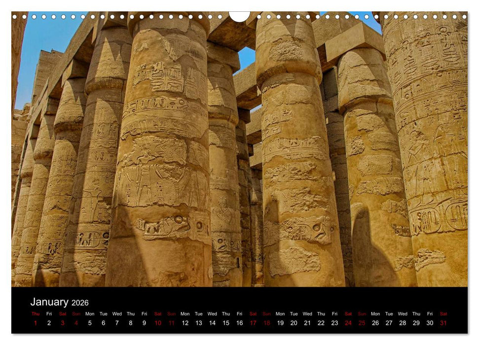 On the trail of the ancient Egypt (CALVENDO Monthly Calendar 2026)