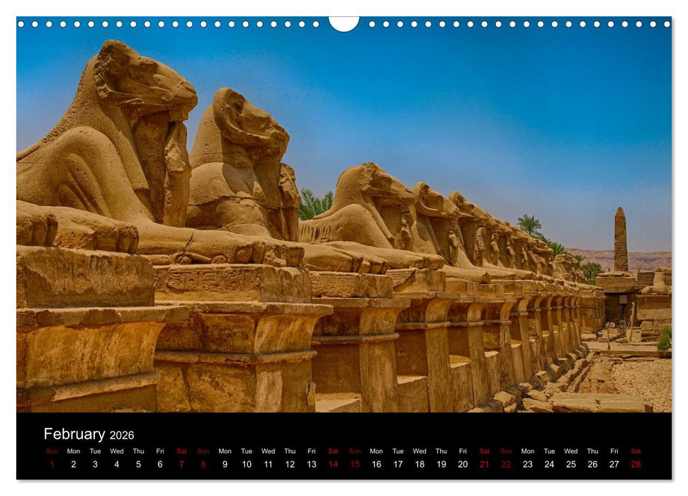 On the trail of the ancient Egypt (CALVENDO Monthly Calendar 2026)