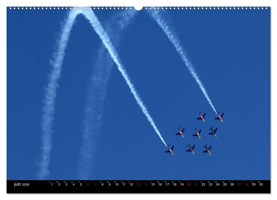 Arabesques dans le ciel de France (CALVENDO Calendrier supérieur 2026)