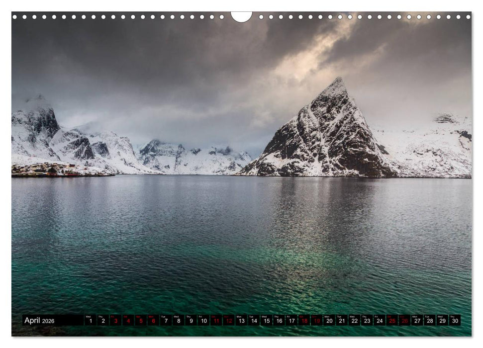 Lofoten. Nature Water Light (CALVENDO Monthly Calendar 2026)