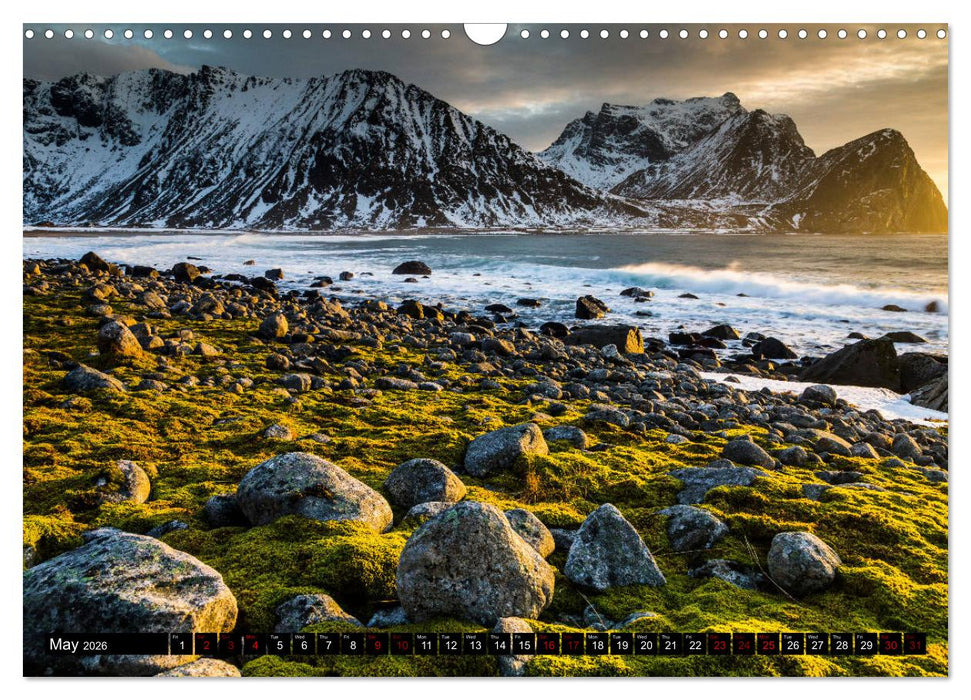 Lofoten. Nature Water Light (CALVENDO Monthly Calendar 2026)