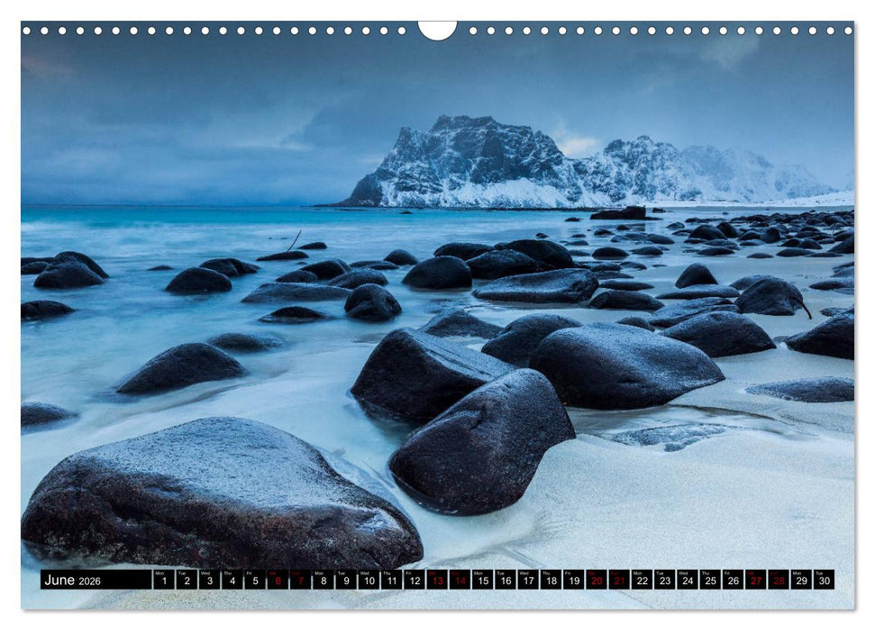 Lofoten. Nature Water Light (CALVENDO Monthly Calendar 2026)