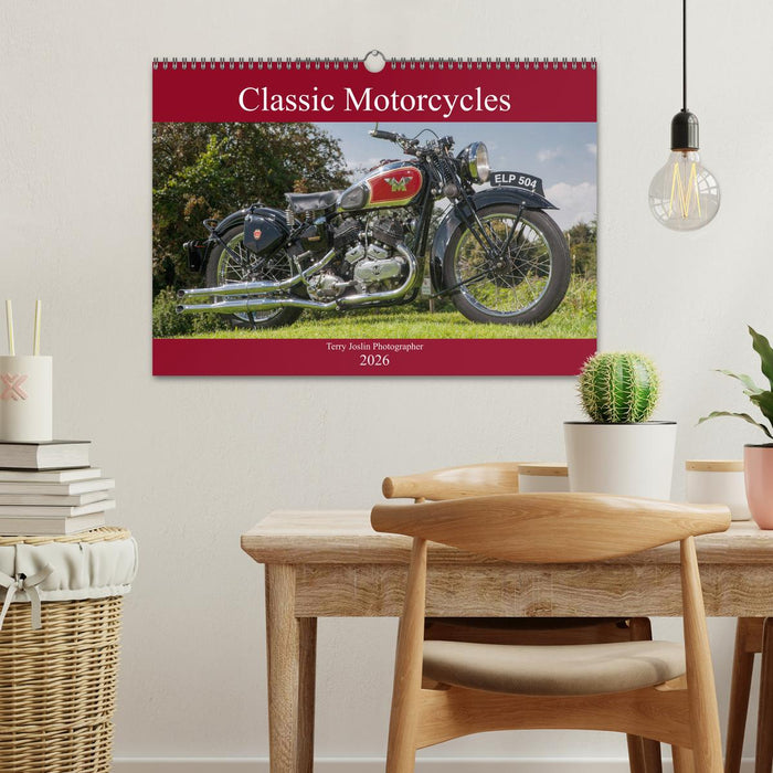 Classic Motorcycles (CALVENDO Monthly Calendar 2026)