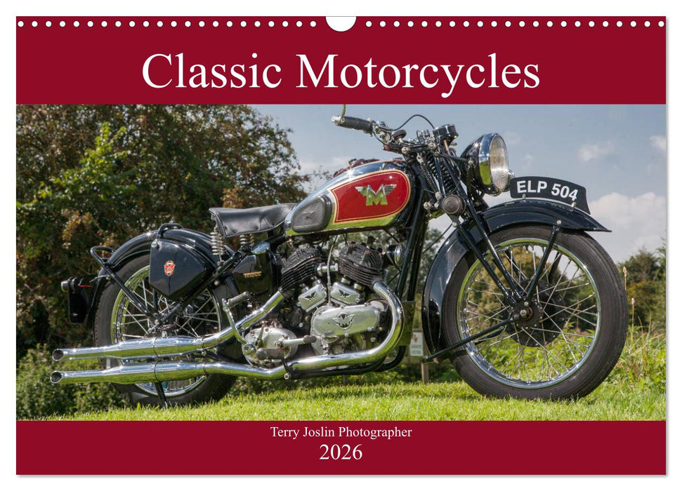 Classic Motorcycles (CALVENDO Monthly Calendar 2026)