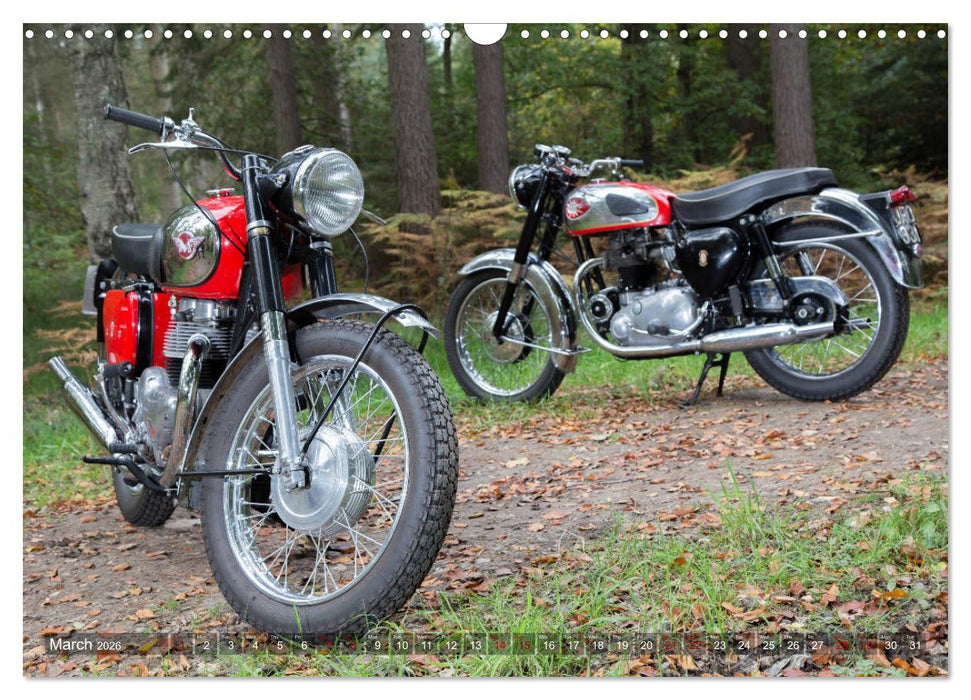 Classic Motorcycles (CALVENDO Monthly Calendar 2026)