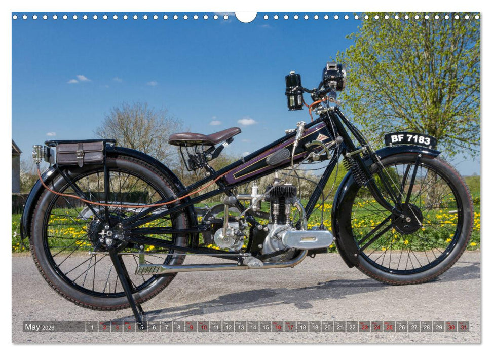 Classic Motorcycles (CALVENDO Monthly Calendar 2026)