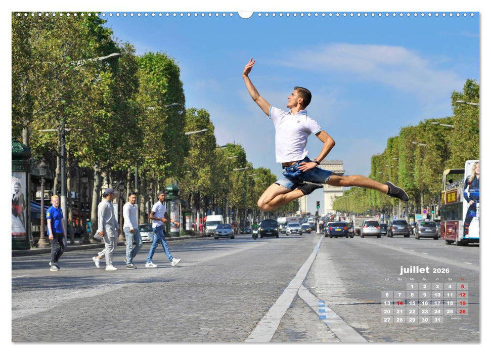 Des danseurs dans la ville 3 L'Oeil et le Mouvement (CALVENDO Calendrier supérieur 2026)