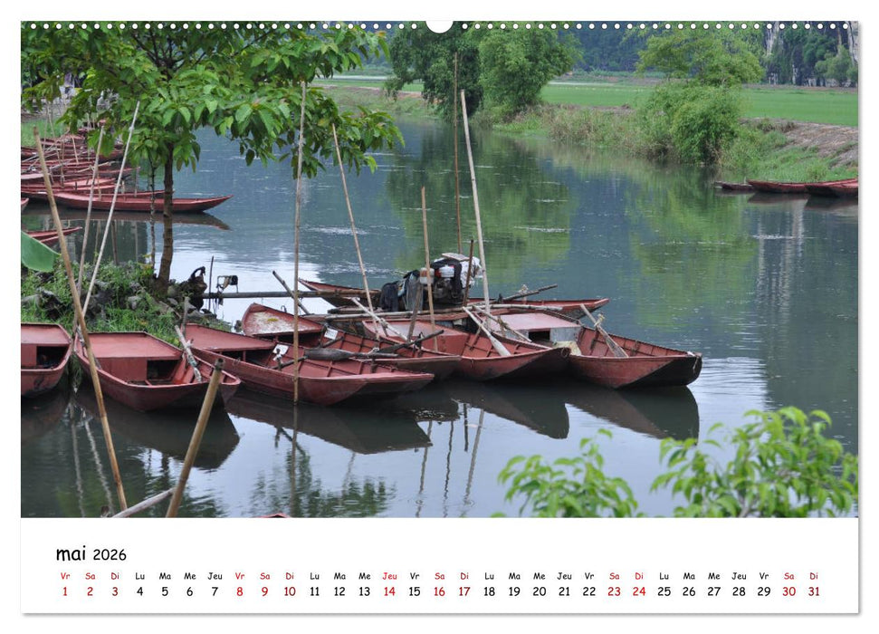 Vietnam du Nord au Sud (CALVENDO Calendrier supérieur 2026)