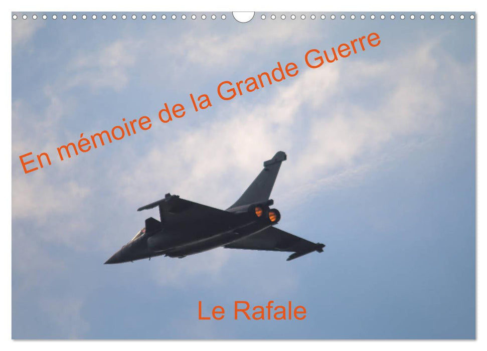 En mémoire de la Grande Guerre Le Rafale (CALVENDO Calendrier mensuel 2026)