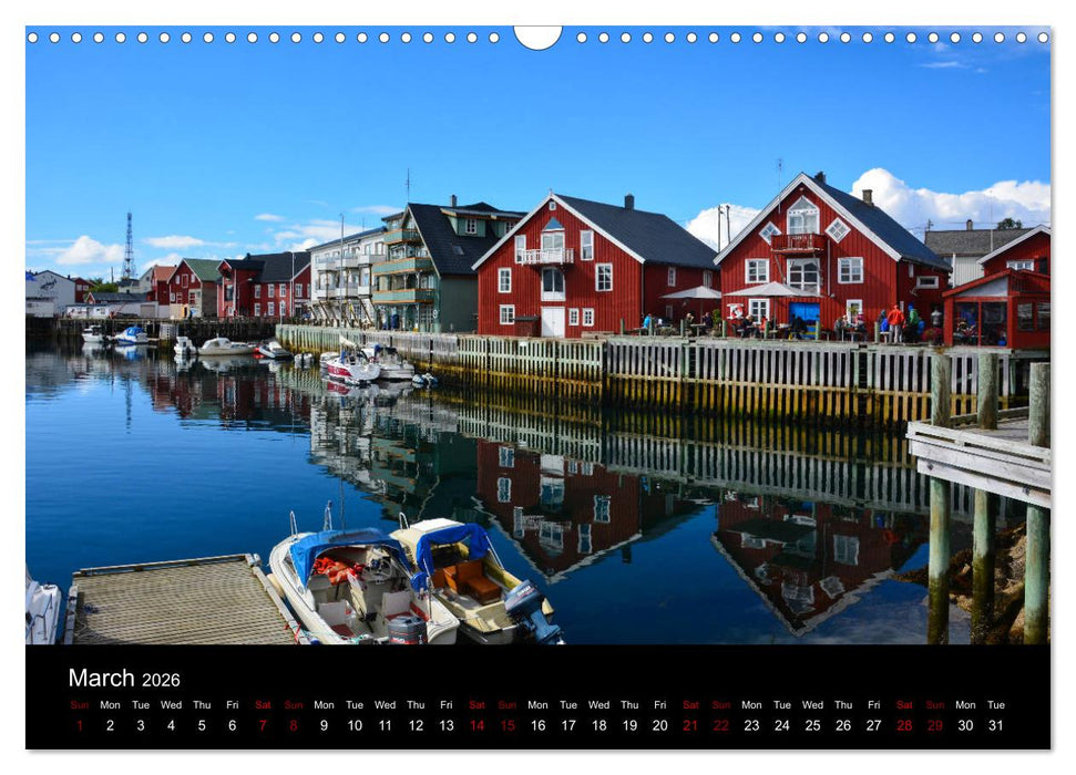 The magical Lofoten Islands (CALVENDO Monthly Calendar 2026)