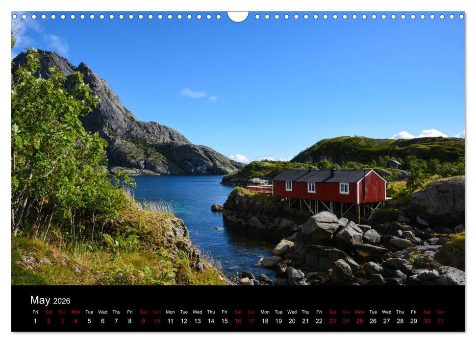The magical Lofoten Islands (CALVENDO Monthly Calendar 2026)