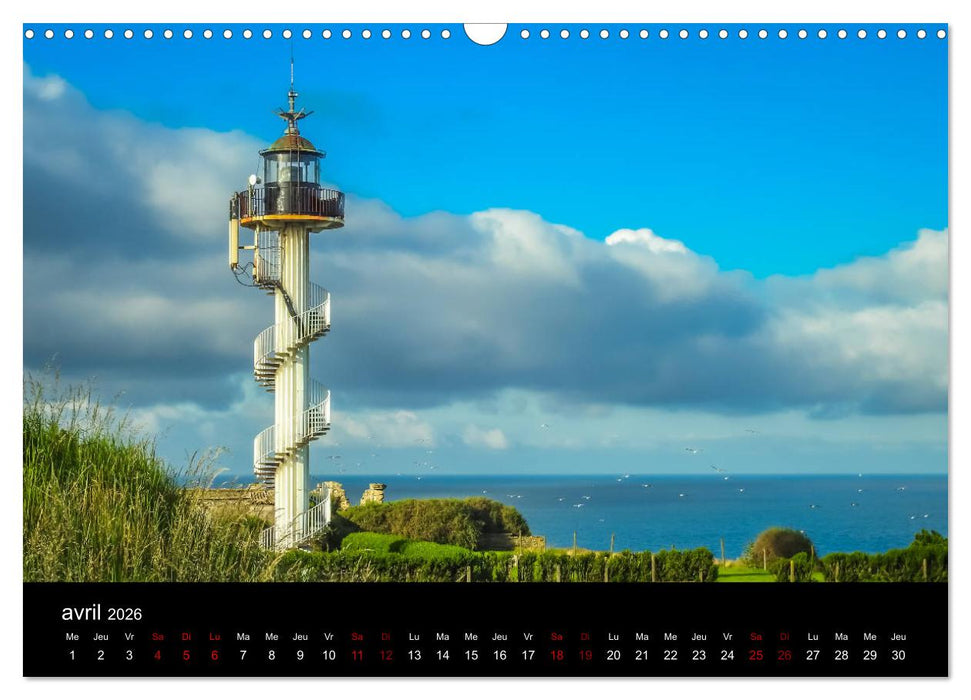 La beauté de la Côte d'Opale (CALVENDO Calendrier mensuel 2026)