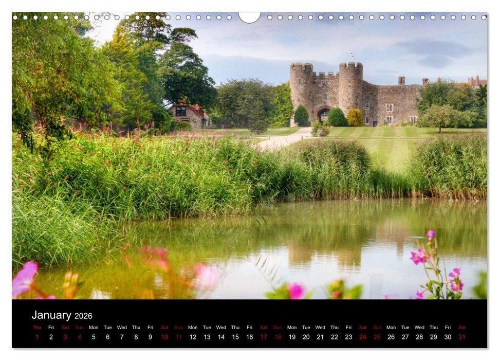Castles of Kent and Sussex (CALVENDO Monthly Calendar 2026)