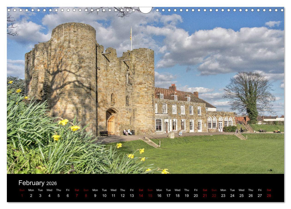 Castles of Kent and Sussex (CALVENDO Monthly Calendar 2026)