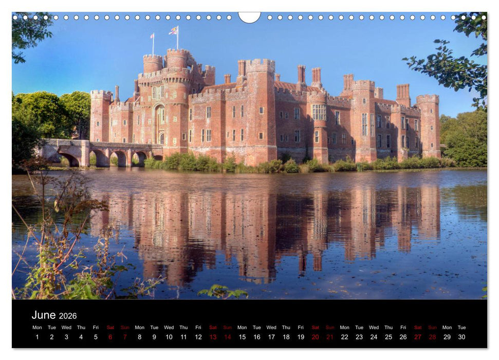 Castles of Kent and Sussex (CALVENDO Monthly Calendar 2026)