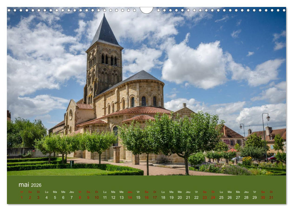 Bourbonnais en Auvergne (CALVENDO Calendrier mensuel 2026)
