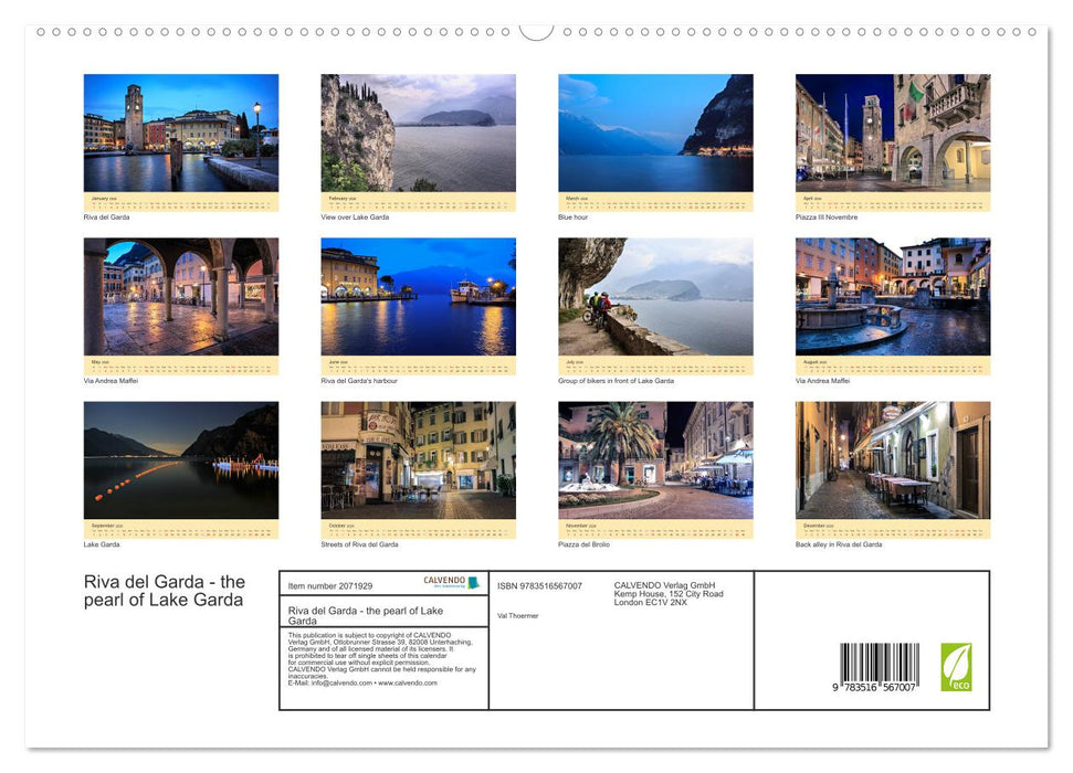Riva del Garda - the pearl of Lake Garda (CALVENDO Premium-Calendar 2026)