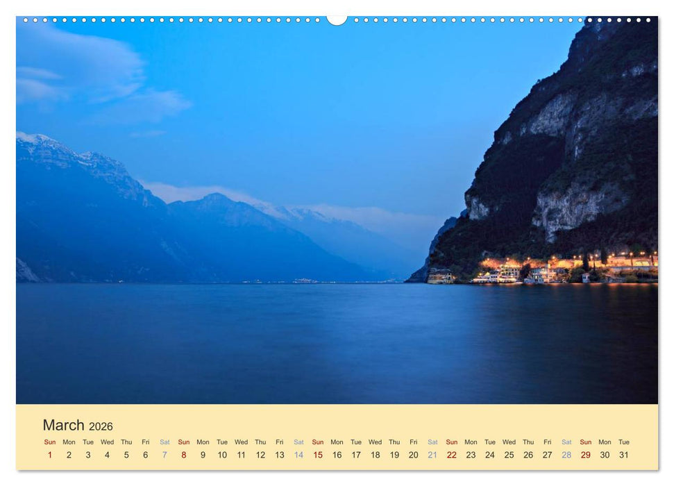 Riva del Garda - the pearl of Lake Garda (CALVENDO Premium-Calendar 2026)